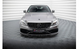 Передній дифузор під бампер Street Pro Mercedes-AMG C63 Sedan / Estate W205 рестайл