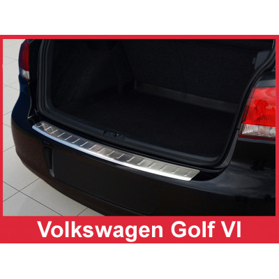 Накладка на бампер із загином Volkswagen Golf VI