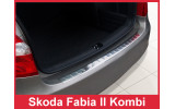 Накладка на бампер із загином Skoda Fabia II Kombi