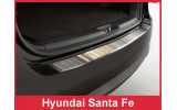 Накладка на бампер із загином та ребрами Hyundai Santa Fe