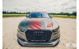 Подвійний дифузор переднього бампера Audi S6/A6 S-line C7