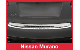 Накладка на бампер із загином та ребрами Nissan Murano Z51