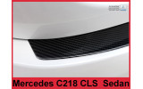 Накладка на бампер із загином Mercedes CLS C218 Carbon