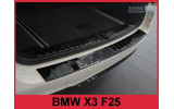 Накладка захисна на бампер BMW X3 F25 рест. (чорна глянсова)
