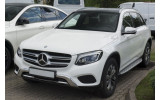 Захисна накладка на бампер Mercedes GLC (чорна глянсова)