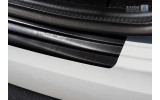 Нержавіюча накладка на бампер із загином Audi A3 8V рест. чорна
