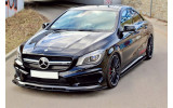 Накладка на передній бампер Mercedes CLA 45 AMG W117 (дост.) вер.2