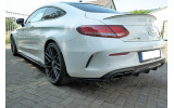 Бічні дифузори на задній бампер Mercedes C-class C205 63AMG Coupe