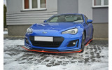 Дифузор переднього бампера з червоною смугою Subaru BRZ Facelift верс.5