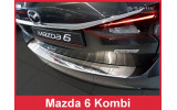 захисна накладка на бампер із загином Mazda 6 Kombi сталь