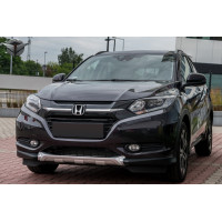 комплект накладок переднього та заднього бампера HONDA HR-V (ABS)