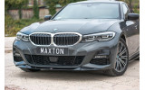 Накладка переднього бампера (дифузор) BMW 3 G20 M-pack вер. 1