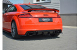 Центральний тюнінг дифузор під задній бампер Audi TT RS 8S