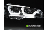 Передні фари з ДХО BMW X5 E70 3D angel eyes