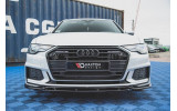 Тюнінгова накладка під передній бампер Audi A6 C8 S8 / S6 C8 вар. 3