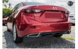 Дифузор заднього бампера Mazda 3 (2013-2018) седан, чорний