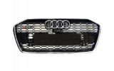хромовані ґрати в стилі RS для Audi A6 C8 (Під камеру, без дистроніка)
