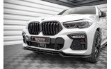 Тюнінговий дифузор під передній бампер BMW X6 G06 М-пакет вер. 2