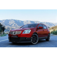 Передній дифузор під бампер Nissan Qashqai МК1 дорестайл