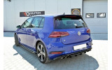 Центральна накладка заднього бампера VW Golf 7 версія R (рест.)