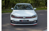 Бічні накладки переднього бампера Volkswagen Polo MK6 GTI вер. 5