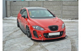 Racing дифузор переднього бампера Seat Leon mk2 MS Design (вер.1)