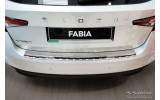 ЗАХИСНА ЛИСТВА НА ЗАДНІЙ БАМПЕР З НЕРЖАВЕЙКИ Skoda Fabia 4