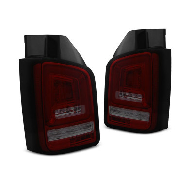Задні ліхтарі full led VW T5 Transporter RED SMOKE з поворотами, що бігають