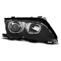 Передні тюнінг фари з лінзами BMW E46 рестайл (Led rings)
