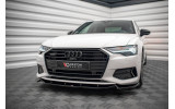 Нижній дифузор на передній бампер Audi A6 C8 вер. 2