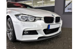 Дифузор переднього бампера (накладка) BMW F30 M-pakiet тонкий