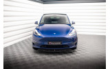 Передній дифузор на бампер від Maxton design для Tesla Model Y вер. 2