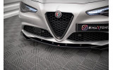 Дифузор на передній бампер Alfa Romeo Giulia Sport вір. 2