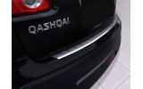 Накладка на бампер із загином та ребрами Nissan Qashqai