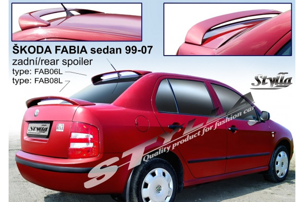 спойлер багажника Skoda Fabia MK1 седан на 2 ніжках