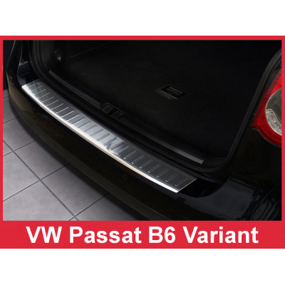 Накладка на бампер із загином Volkswagen Passat B6 Variant