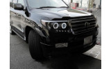 Фари передні тюнінгові чорні Toyota Land Cruiser FJ200