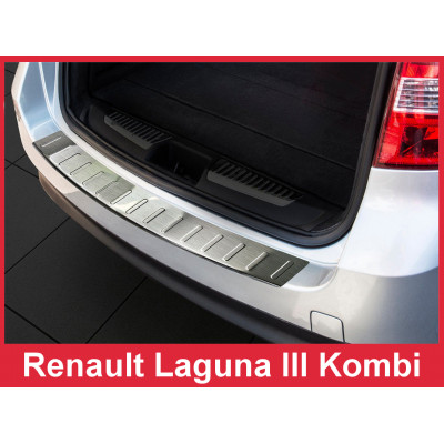 Накладка на бампер із загином Renault Laguna III Kombi