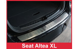 Накладка на бампер із загином та ребрами Seat Altea XL