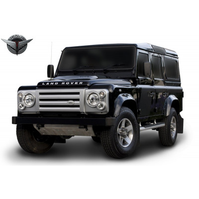 грати + рамки на фари CVX для Land Rover Defender (срібна)