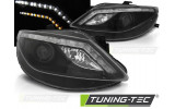 Чорні фари передні з led поворотами SEAT IBIZA 4 6J 2008-2012