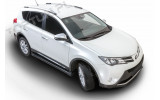 пороги (підніжки бічні) Toyota Rav4 OEM (чорні)