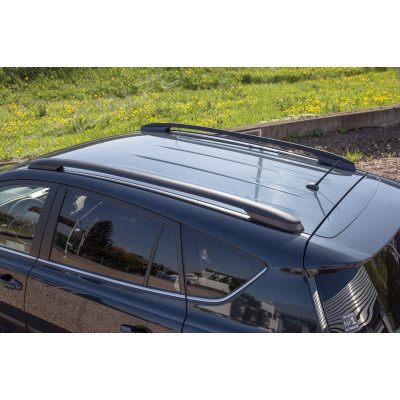 алюмінієві рейлінги на дах Toyota RAV4, чорні