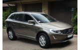 захисна накладка на бампер Volvo XC60 чорна сталь+carbon red