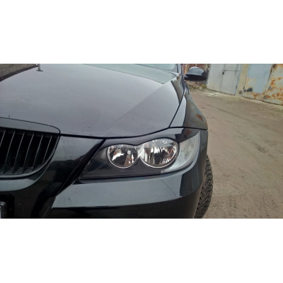 вії (накладки на фари) BMW 3 E90 / E91 (скловолокно)