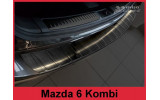 захисна накладка на бампер із загином Mazda 6 Kombi Stal чорна