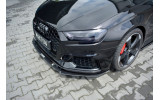 Дифузор переднього бампера Racing Audi RS3 8V рестайл Sportback