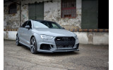 Тюнінг накладка під передній бампер Audi RS3 8V Sedan рестайл вер.2