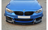 Дифузор Racing під передній бампер BMW 4 F32 M-pack / M-Performance вер.3