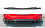 Центральний дифузор заднього бампера Peugeot 508 SW Mk2 з вертикальними ребрами